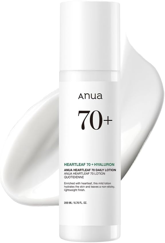 ANUA Heartleaf 70 Daily Relief Lotion 6.76 Ounce, Moisturizing Enhancing Skin Barrier Mild Lotion