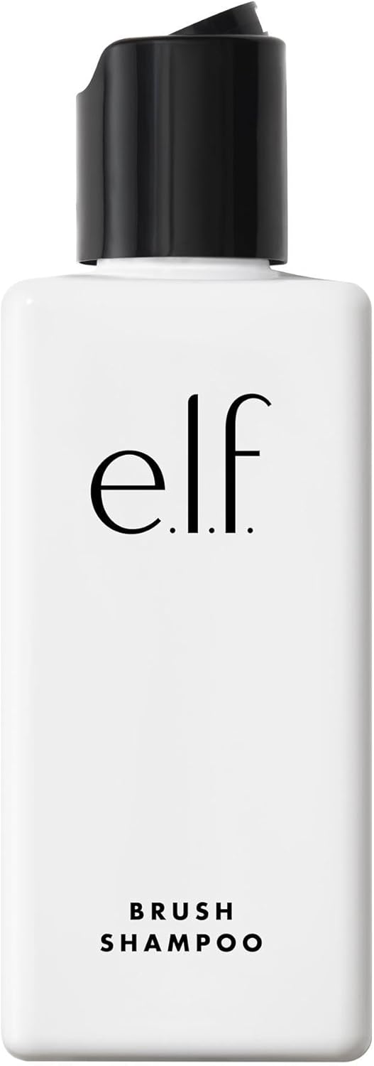e.l.f. Makeup Brush Shampoo, Washes Away Dirt, Makeup, Oil & Debris & Conditions Bristles, Crafted For Daily Use, Vegan & Cruelty-Free, 4.1 Fl Oz