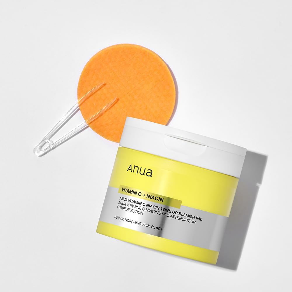 ANUA Vitamin C Toning Up Blemish Pad, 60 Pieces, Toner Pad, Skin Tone, Skin Tone, Corneum, Pore Care, Moisture Moisturizing, Mixed Skin, Vitamin C Toner Pad, Skin Care, Korean Cosmetics