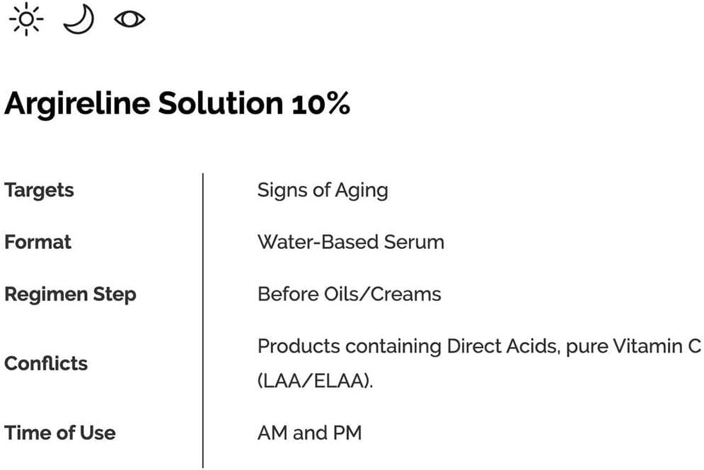 The Ordinary Argireline Solution 10% (30ml) A Lightweight Serum with 10% Argireline Peptide Complex for Anti Aging
