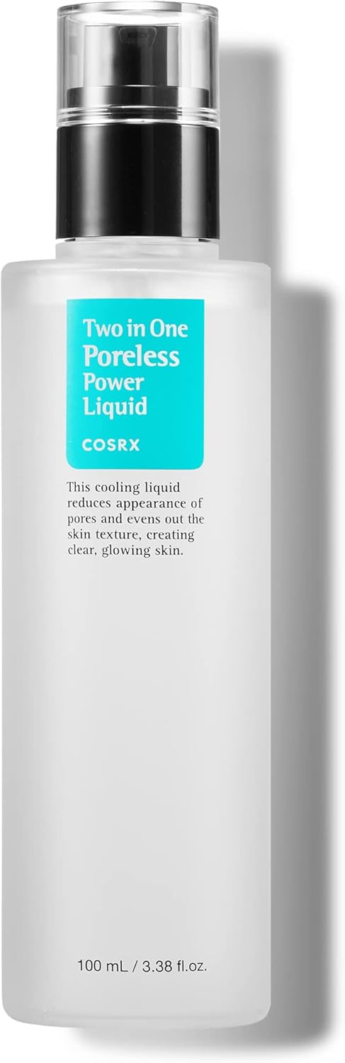 Cosrx Two In One Poreless Power Liquid With Bha 3.38Fl.Oz | Facial Moisturiser To Tighten Pores And Exfoliate Skin For Smooth And Clear Skin | For All Skin Types | No Animal Testing