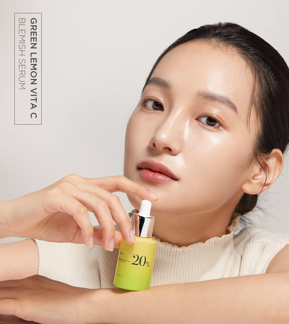 Anua Green Lemon Vitamin C Serum with Vitamin E, Hyaluronic & Ferulic Acid 0.67 fl.oz / 20ml