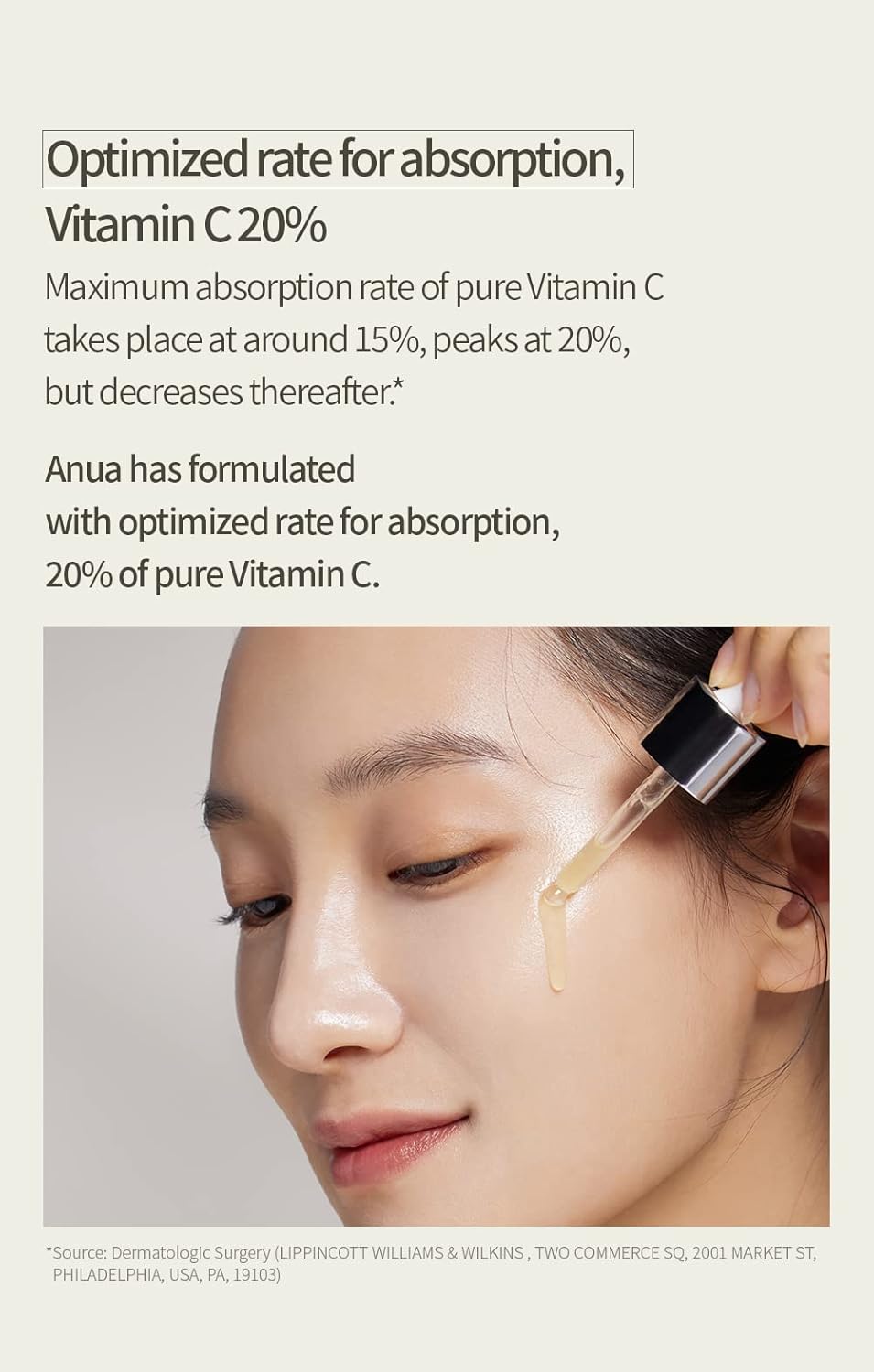 Anua Green Lemon Vitamin C Serum with Vitamin E, Hyaluronic & Ferulic Acid 0.67 fl.oz / 20ml