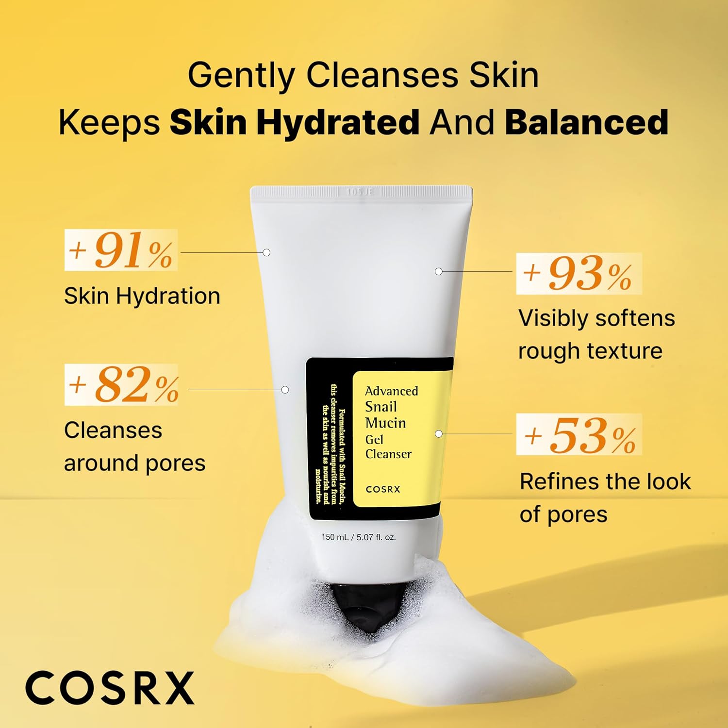 Cosrx Advanced Snail Mucin Gel Cleanser 150 Ml