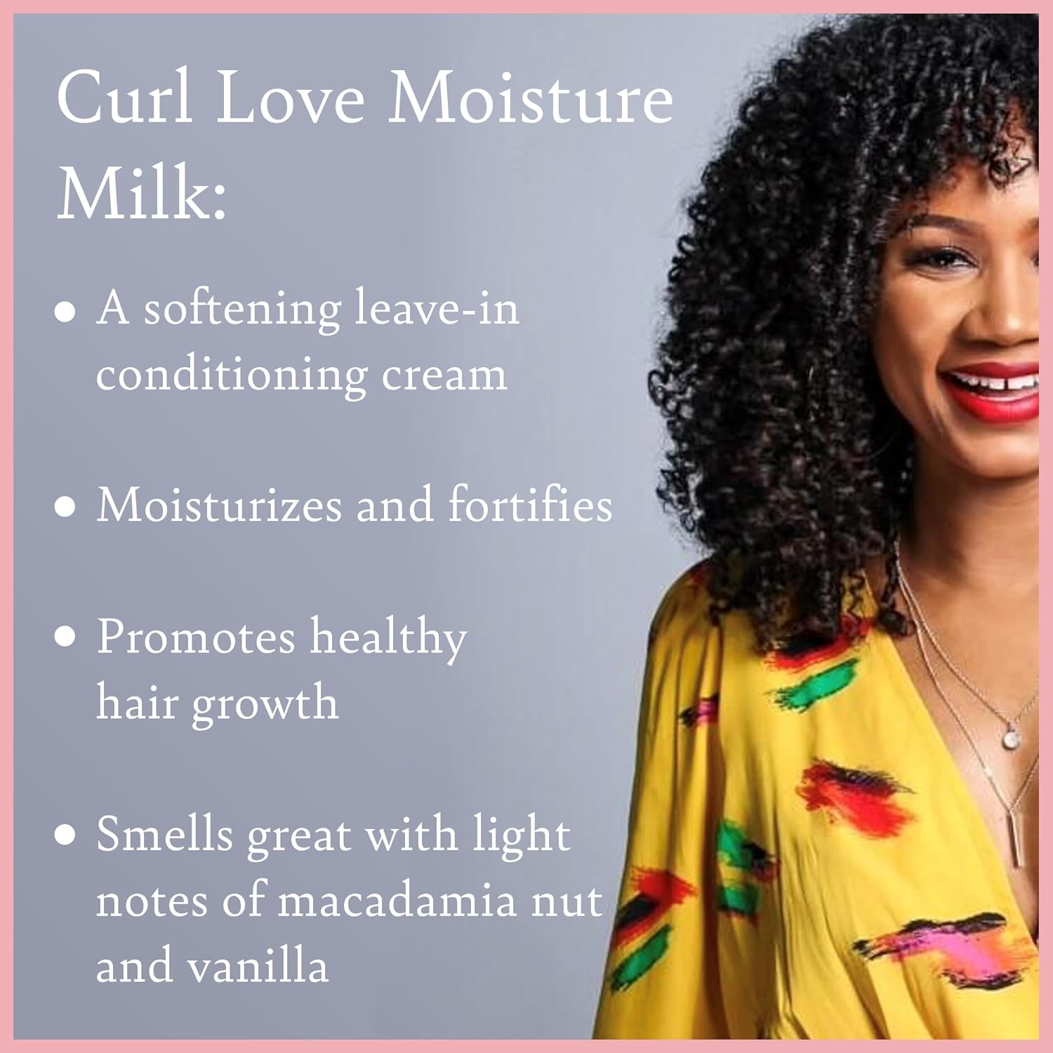 Camille Rose Curl Love Moisture Milk Leave-In Conditioner, Vanilla, 8 Fl Oz