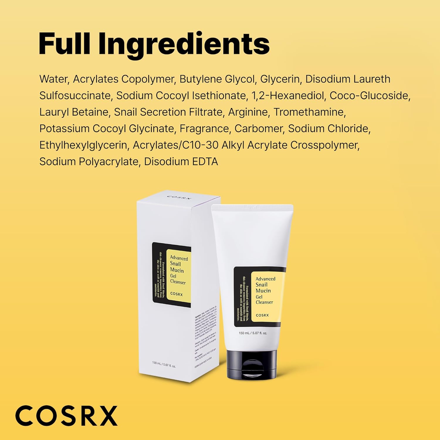 Cosrx Advanced Snail Mucin Gel Cleanser 150 Ml