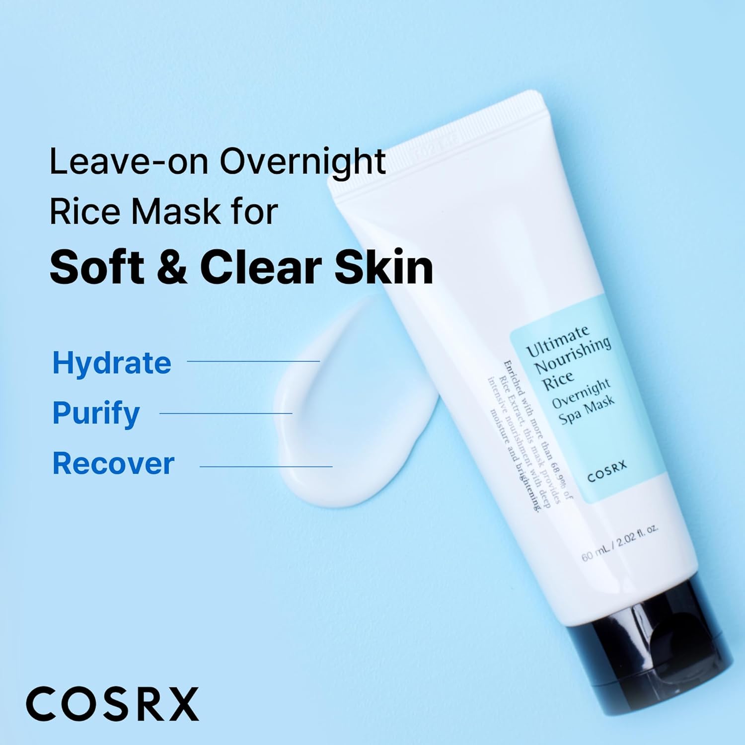 COSRX Ultimate Nourishing Rice Spa Overnight Mask - 60 ml