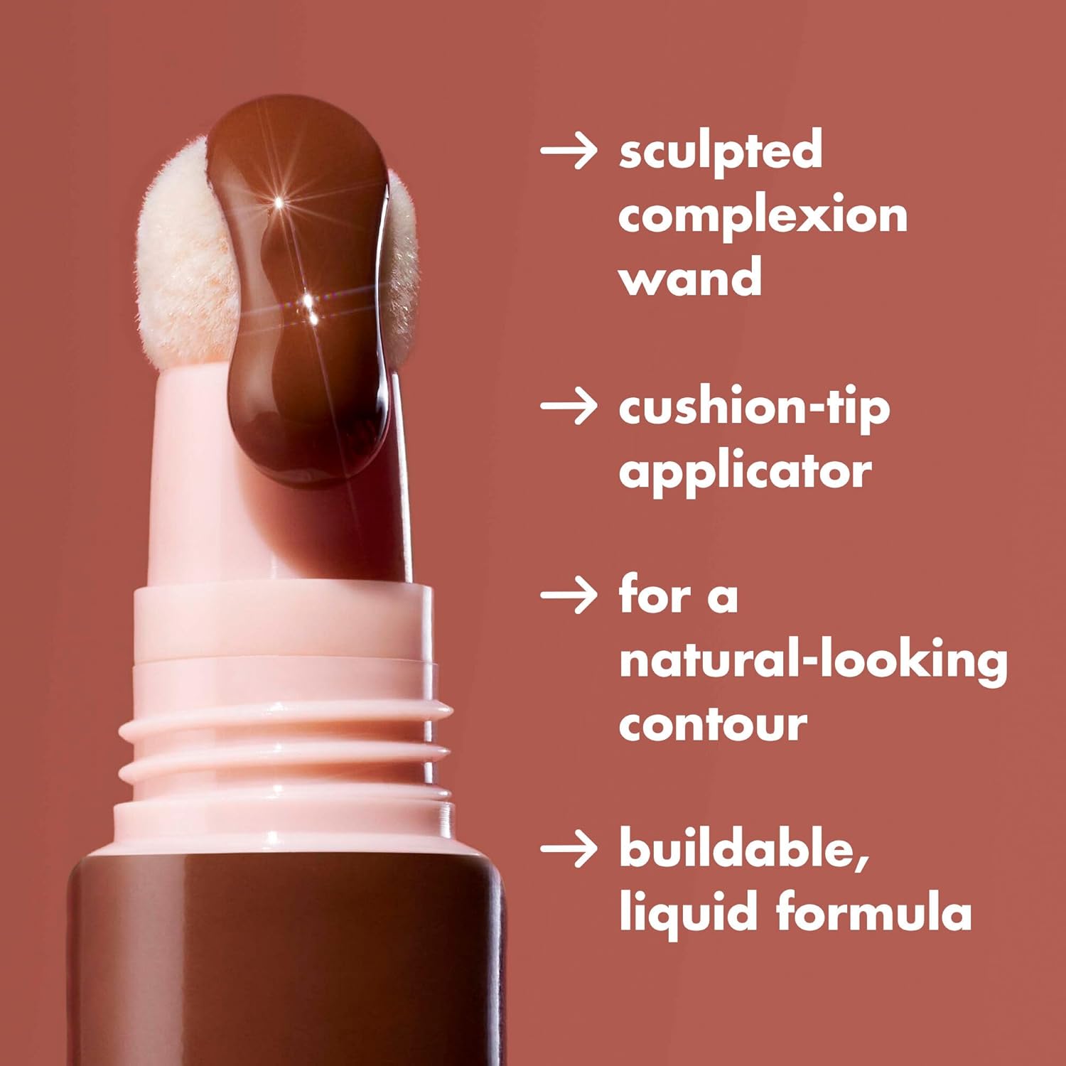 e.l.f. Halo Glow Contour Beauty Wand Liquid Contour Wand for a Naturally Shaped Look, Buildable Formula, Vegan & Cruelty Free, Light/Medium, 10 ml